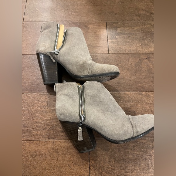 Rag & Bone Margot Gray Suede Ankle Boots